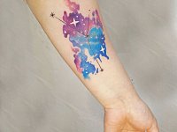 Тату космос и созвездие