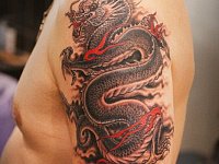 тату китайский дракон