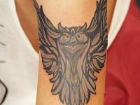 Тату летящая сова