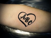 Тату сердце