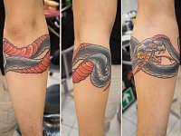 Тату уроборос в виде браслета
