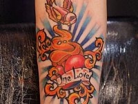 Татуировка ньюскул сердце