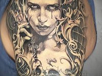 Тату в стиле барокко