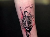 Тату щит треш полька