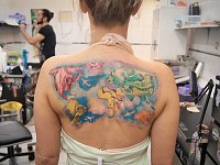 тату материки - черепа