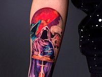 Тату смерть на руке