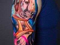 Тату лабрадор и знак зодиака близнецы