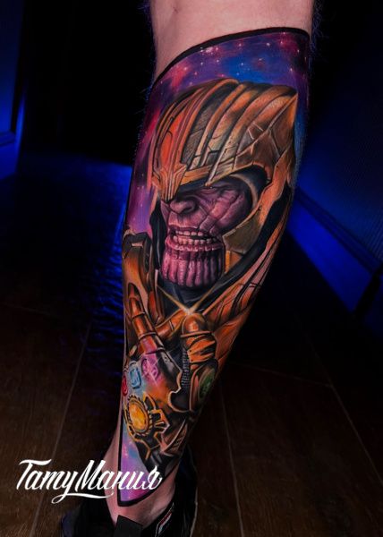 Тату Танос из Марвел