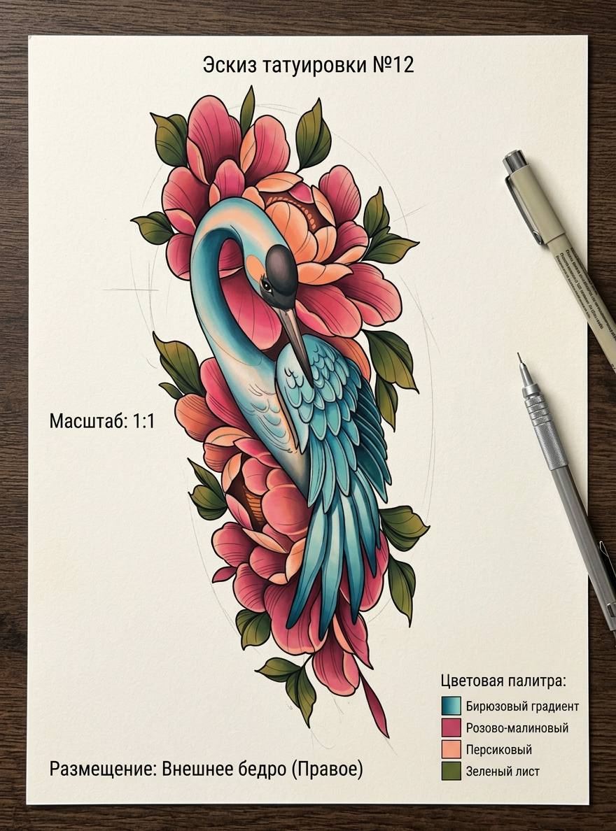 Эскиз тату